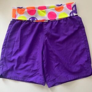Purple Polka Dot Water Swim Shorts